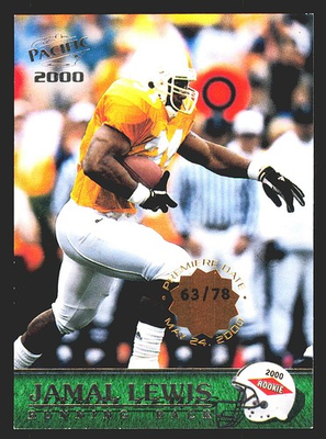 #ad 2000 Pacific Jamal Lewis Premiere Date RC 78 Tennessee Volunteers $12.99