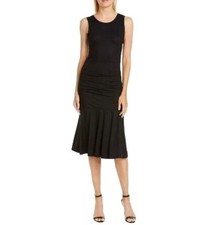 Diane von Furstenberg Jace Dress Drop Waist Classic Basic Designer Women M 