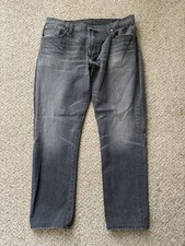 Citizens of Humanity Jeans Mens Sz 36x30 Gray Noah Skinny Fit Low Rise USA Made