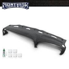 Fit For 98-02 Dodge Ram 1500 2500 3500 TPE Dash Cover Dashboard Overlay Cap Gray