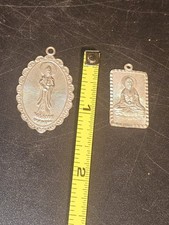 2 X Sterling Silver Men Women Buddha Pendant