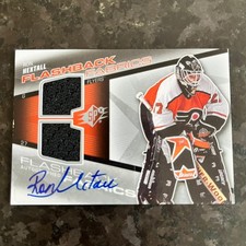 2008-09 SPx Flashback Fabrics Jersey Auto #228 Ron Hextall /25 Flyers