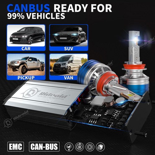 4x 9005 H11 Combo LED Headlight High Low Beam Bulb Kit 6500K Super White Bright - Picture 20 of 20