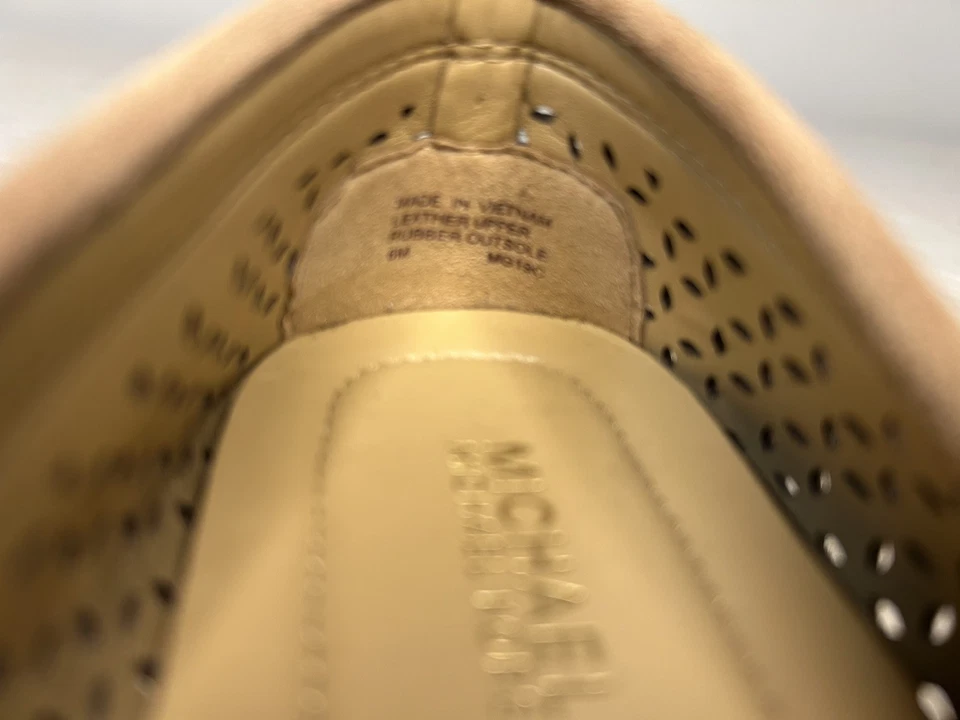 Michael Kors Taupe Gamuza Mocasín Zapatos de Conducción Planos Mujer Talla 6M Foto 2 de 4