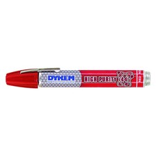 DYKEM 44301 Industrial Paint Marker,Red,Medium Tip 49AY09