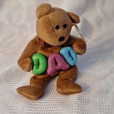 Ty Beanie Baby Dad Bear Retired 2004 Plush Beanie Babies Ages 3 3-4 8-11 Years