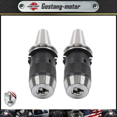 2 Pcs CAT40 5/8'' CNC Keyless Drill Chuck 5/8-11 Thread For HAAS CAT40 APU16