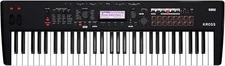 Korg Kross2-61-MB Synthesizer Black Musical Keyboard W/Case & Pedal Set New