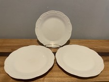 3 Stk. Hutschenreuther Viktoria weiß - Kuchenteller 19 cm