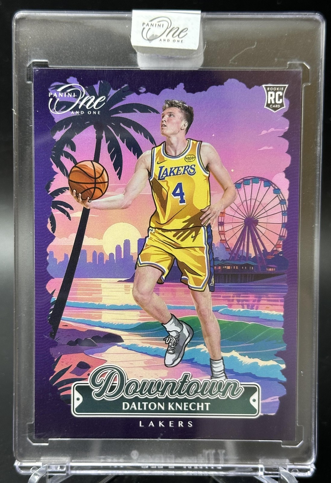 2024-25 Panini One And One Dalton Knecht #25 RC Rookie Downtown Case Hit SSP