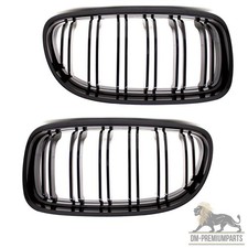f�r BMW 3er E90 E91 LCI M 2008-2011 Doppelsteg K�hlergrill Set Schwarz Glanz