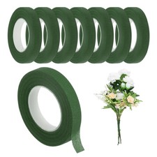 8 Rollen Floristikband 1/2 Zoll 27m f&uuml;r Blumenstrau&szlig; Dunkelgr&uuml;n