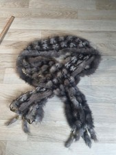 Lot fourrure naturelle vintage – écharpe lapin + chutes renard