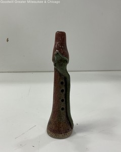 Clay Flute w/Snake Design