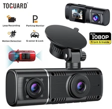 1080P Car Dash Camera Video DVR Recorder Front and Inside Night Vision Dual Cam