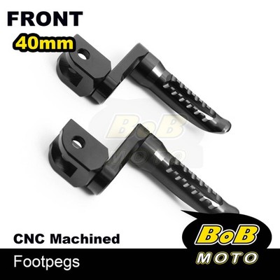 BOB 40mm Lower Rider Footpegs BLACK For Ducati Monster 797 17 18 19 20