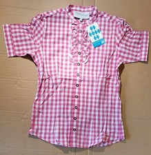 Damen Trachtenbluse, Dirndl Bluse, Bluse, Pink, Größe 38, Dirndl, Oktoberfest