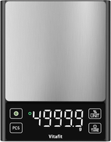 Digitale KüChenwaage 5Kg Edelstahl PräZises Wiegen % Funktion Backen Kochen