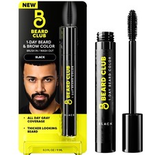 1 Day Temporary Beard Dye for Men - Black Beard, Mustache  Eyebrow Color for...