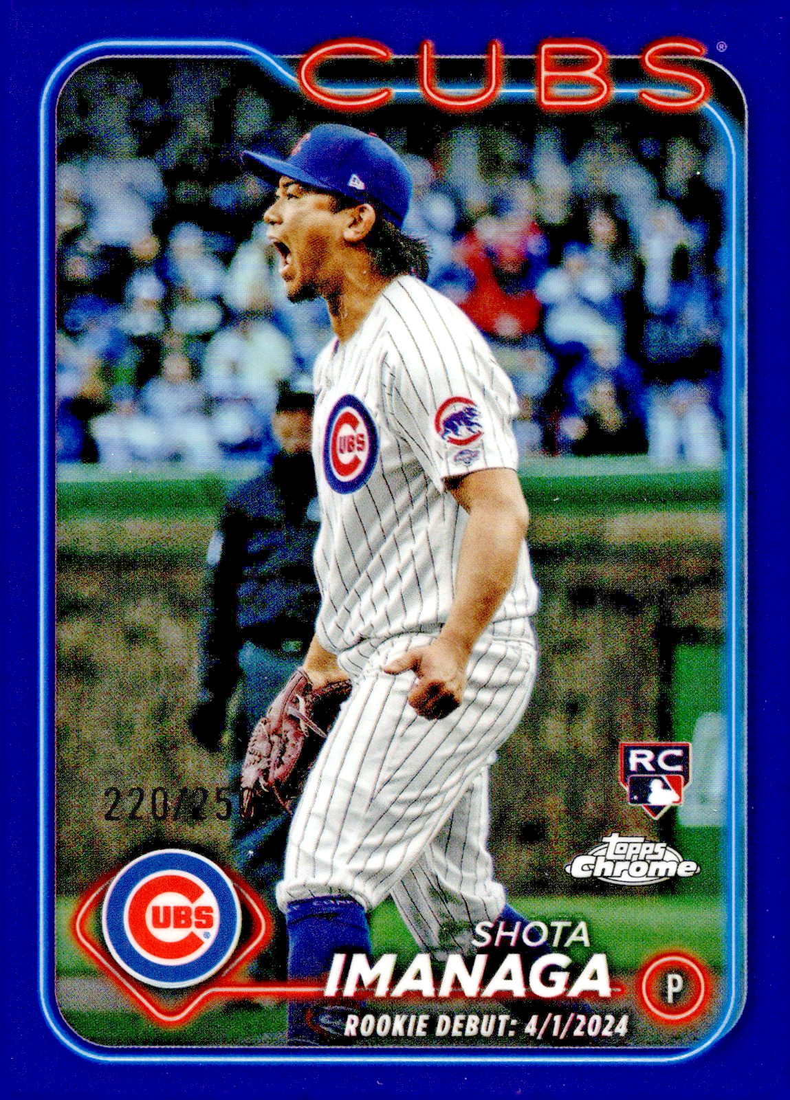 2024 Topps Chrome - Shota Imanaga #121 Purple Refractor /250 (RC)