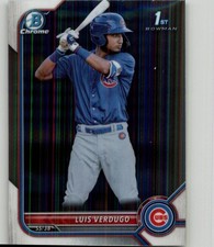 2022 Bowman Luis Verdugo Chrome Prospects #BCP-147 Chicago Cubs