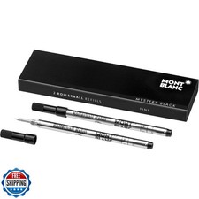 MONTBLANC Rollerball Refill, Fine, 2X1, Mystery Black 105162 