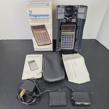 Vintage Texas Instruments TI Programmer Calculator Original Box Tested Clean