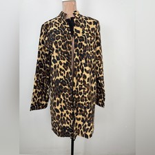 MEDIYA Chic Leopard Print Teddy Jacket for Women