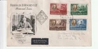 1947 HUNGARY ILLUSTRATED FDC ROOSEVELT MEMORIAL FREEDOM OF SPEECH