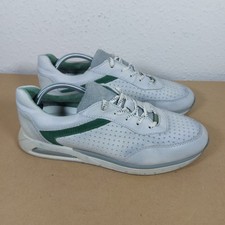 Bugatti grey leather Trainers shoes casual classic sneakers size UK 10.5  Used