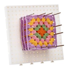 7.5 Inches Crochet Blocking Board with Pegs Granny Square Blocking Board for ...