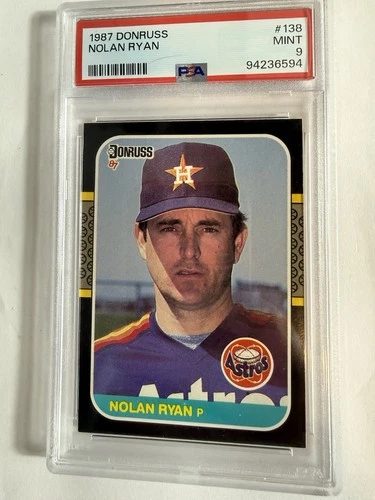 1987 Donruss - Nolan Ryan #138 PSA 9 Mint Nice Card