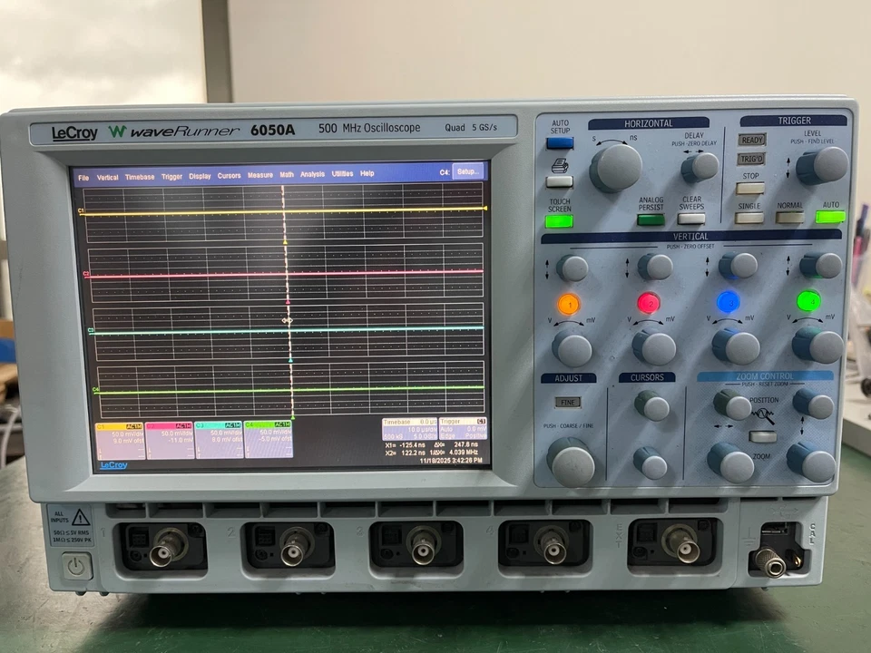 Lecroy WaveRunner 6050A 500MHz, 4-Ch, 5GS/s, 2/4 Mpts Digital Oscilloscope _4839 - Image 4 of 4