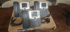 LOT OF 3 - Cisco SPA-525G2 5-Line VOIP Business IP Phones Only 2 Power Supplies