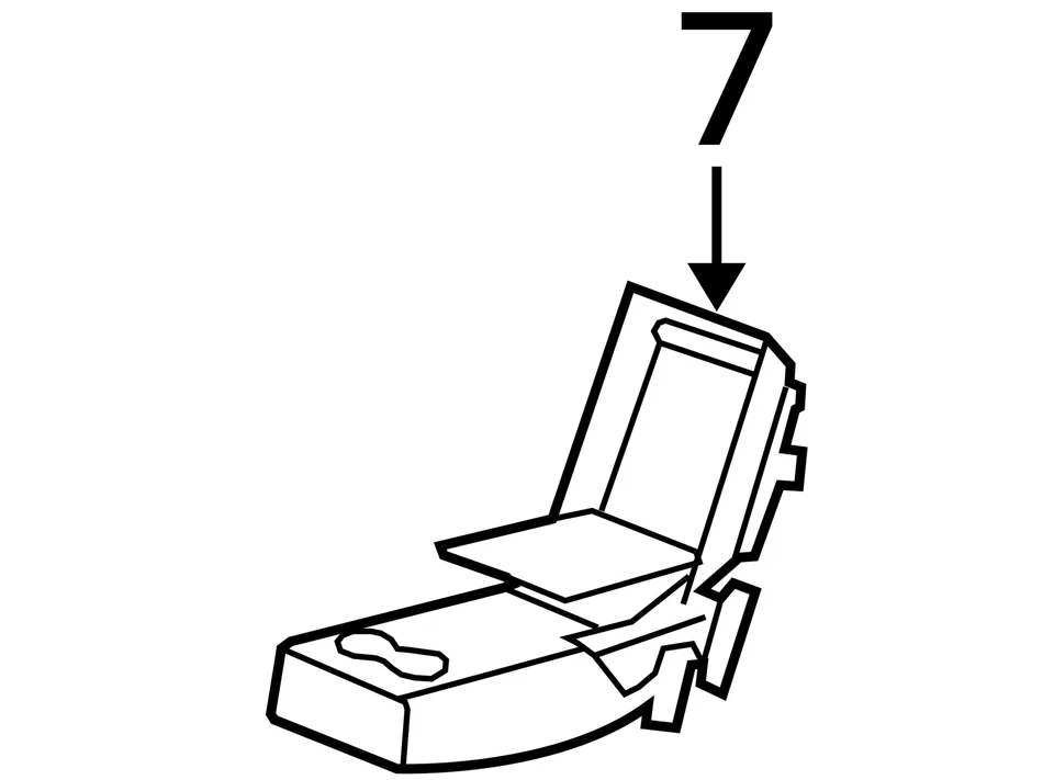 适合 2010 - 2012 年凯迪拉克 CTS ARMREST ASM R/SEAT *EBONY 20930346 - 全新原始设备制造商 — 第 3/3 张图片