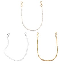 Cadena de cintura de perlas de imitación simple cinturón cadenas con cuentas pantalones cadena para mujeres adolescentes