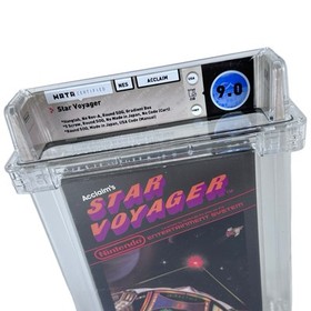 New NES Star Voyager Sealed WATA 9.0 Factory Sealed Graded Nintendo Game 1987