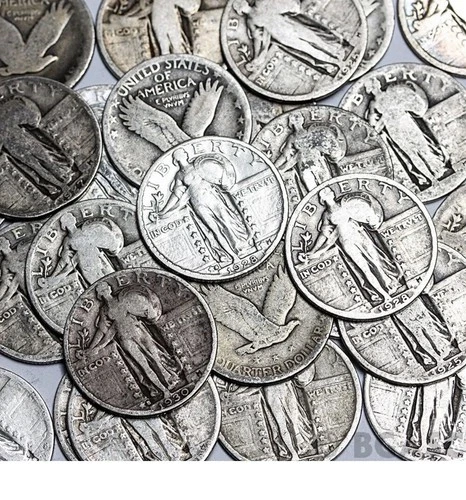 1 Standing Liberty Quarters - 90% Silver Mixed Dates Random
