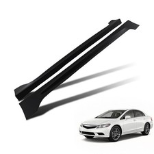 Body Side Kit Panel Extension For Honda Civic Sedan 2006-2011 8th Gen Black