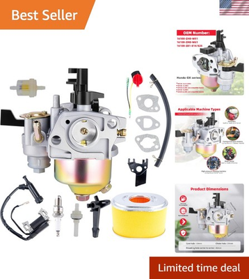 #ad Complete GX160 GX200 Carburetor amp; Air Filter for Honda Go Kart amp; Lawn Mower $43.99