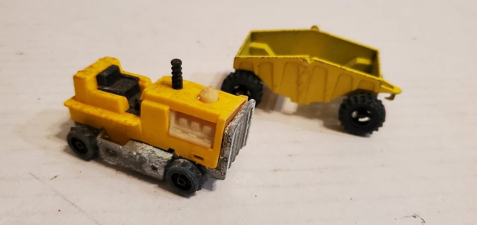 Vintage 1970 Mattel Earthshakers Ground Hog Bulldozer & Dumper AS Shown - Image 3 of 3