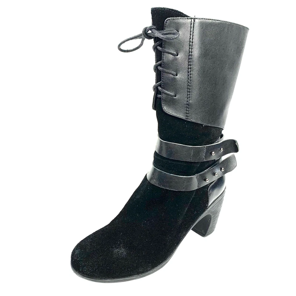 ANTELOPE 773 Botas Medianas Impermeables Cuero Negro Gamuza Mujer Talla 38 EU / 7.5 US Foto 3 de 4