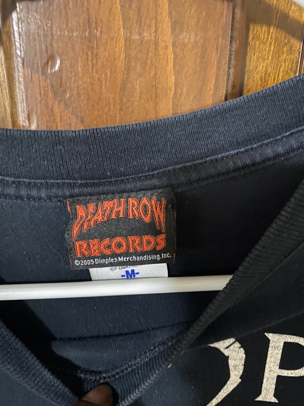 FILA T shirt 2Pac Tupac All Eyez On Me Death Row Records 2005 taglia M