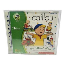 Caillou Four Seasons of Fun CD ROM, 2002 Game PBS Kids Windows Macintosh WORKS