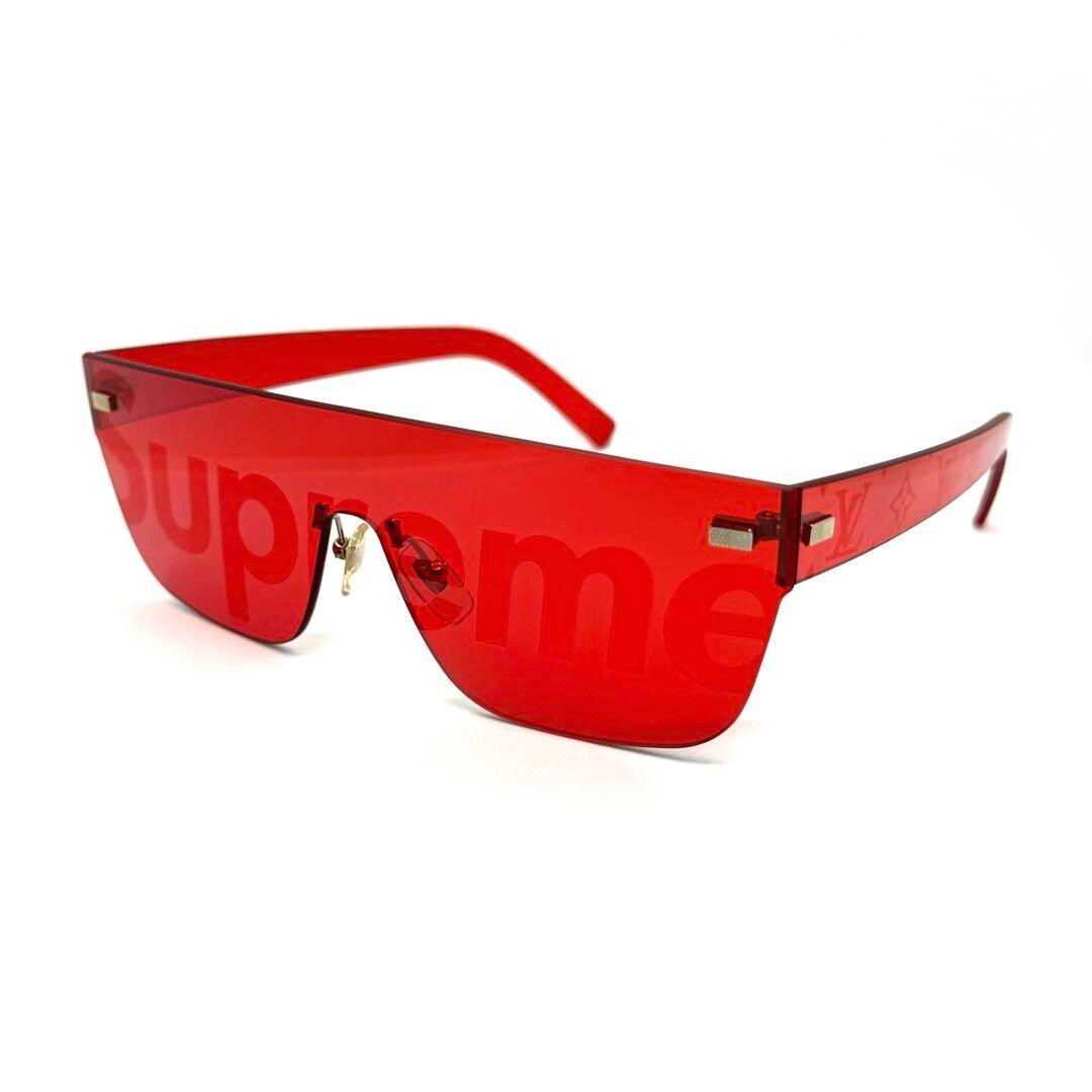 Louis Vuitton Supreme Z0985U Sunglasses Red Plastic Accessories