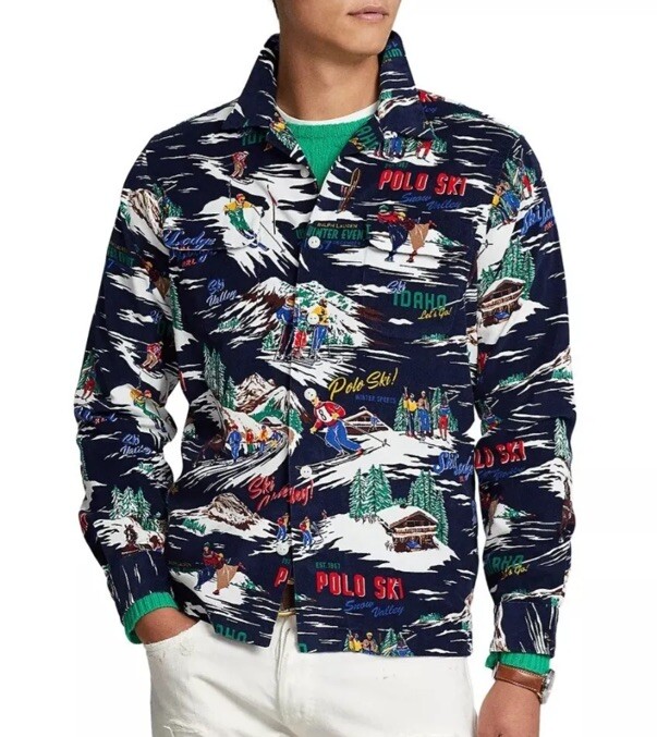 Polo Ralph Lauren 1967 Winter Ski Event Corduroy Men's Button Down