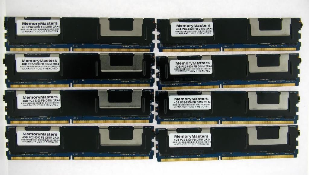 Kit 2 X 4 Go RAM DDR2 Pour Serveur Dell PowerEdge 1955 - FB-DIMM, Fully Buffered