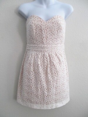 pins and needles strapless lace dress Pins and Needles Lace Strapless Dress