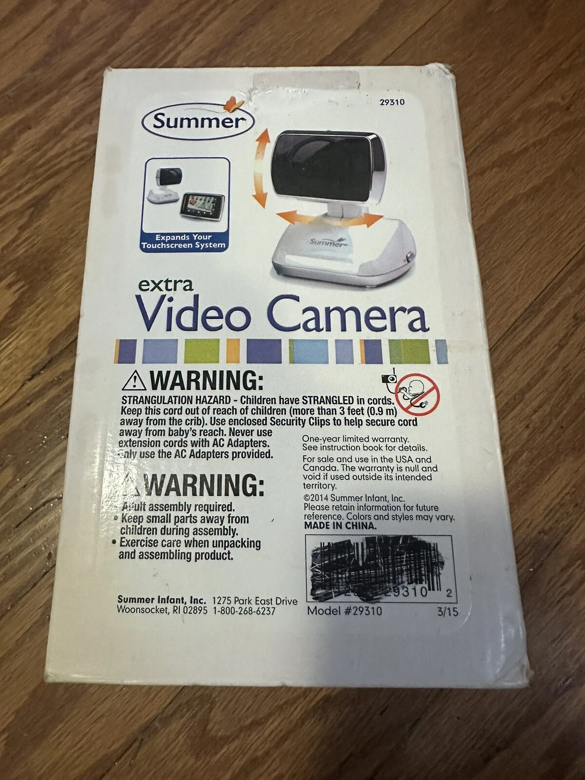 *New* Summer Infant Extra Video Camera Expands Your Touchscreen System 29310