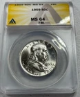 1959  Franklin US Half Dollar,   MS64 by ANACS,   FBL,   a SUPERB coin!!!